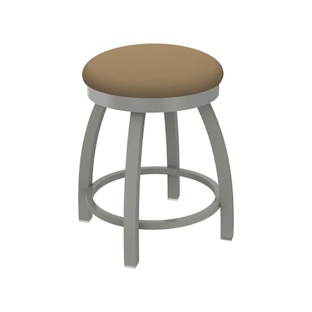 Holland Bar Stool Co 18" Swivel Vanity Stool, Nickel Finish, Canter Sand Seat 80218AN013